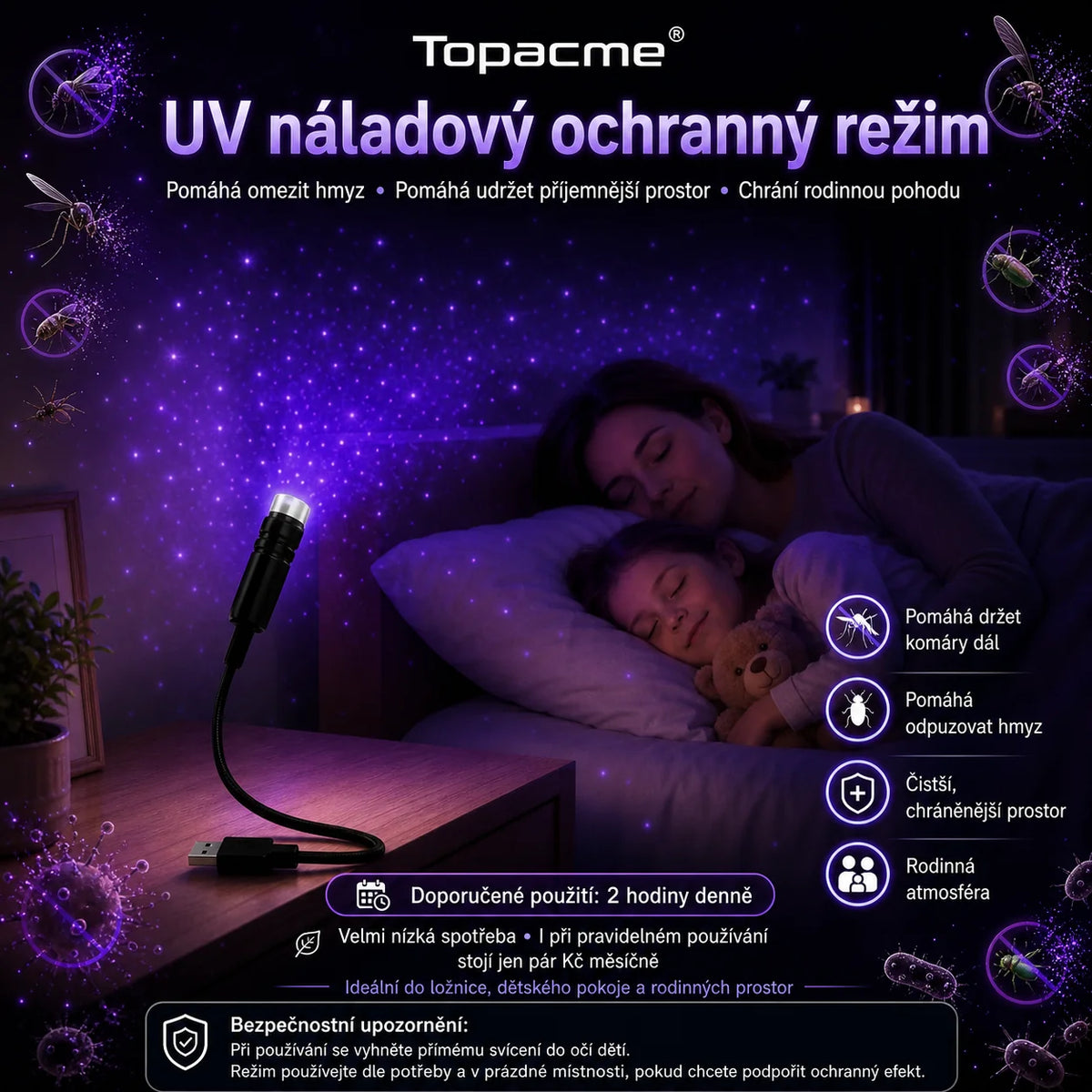 Topacme® Projektor nočního světla