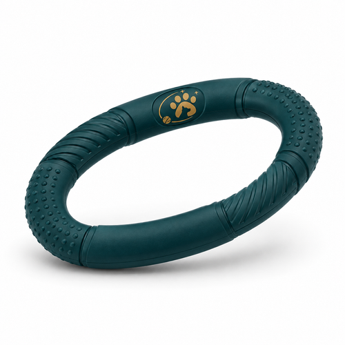 Soviqel interactive dog tug ring on white background