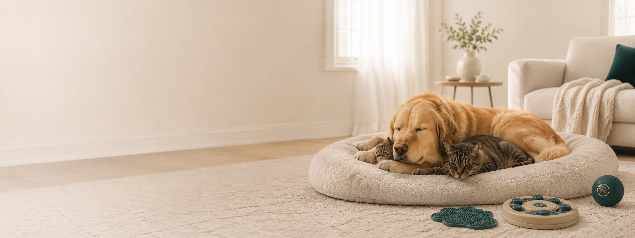 A calm pet moment with Soviqel products